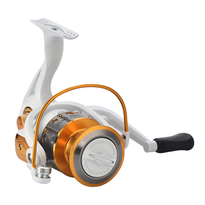 Hvit metallsnelle sjø Fiske Spinning Reel Saltvann Agn Casting Surfehjul Spinning Fiskesneller